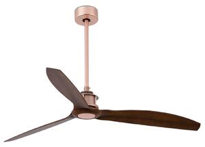 Stropni ventilator Just Fan, Ø 128 cm, bakar/orah FARO BARCELONA, Just Fan, Drvo, Dnevna soba, Plastika, Moderan