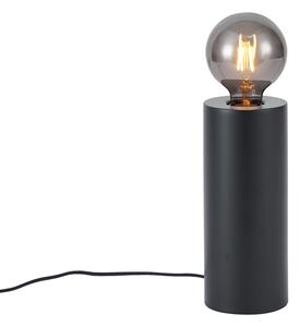 Moderna stolna svjetiljka crna 24 cm - Cylinder