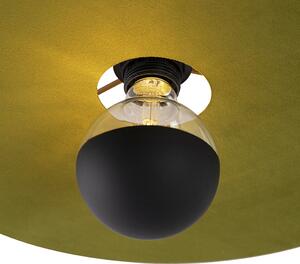 Stropna svjetiljka crna ravna sjena zelena 45 cm - Combi