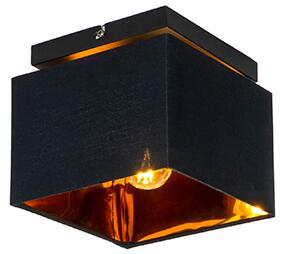 Moderna stropna svjetiljka crna sa zlatom - VT 1