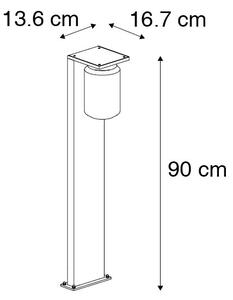 Moderna stojeća vanjska svjetiljka crna 90 cm IP54 - Marshall
