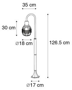 Ruralna vanjska svjetiljka crna IP44 - Guardado