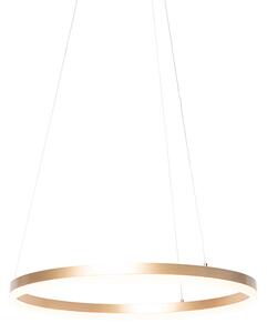 Dizajnerska viseća svjetiljka zlatna 60 cm uklj. LED s 3 stupnja zatamnjivanja - Anello