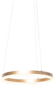 Dizajnerska viseća svjetiljka zlatna 40 cm uklj. LED s 3 stupnja zatamnjivanja - Anello