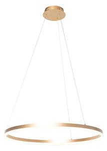 Dizajnerska viseća svjetiljka zlatna 60 cm uklj. LED s 3 stupnja zatamnjivanja - Anello