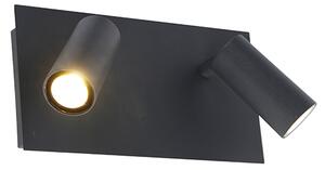 Moderna vanjska zidna svjetiljka siva IP54 s LED 2 svjetla - Simon