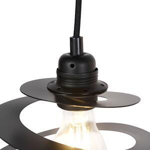 Dizajn viseća svjetiljka 2-svjetla sa spiralom sjene 20 cm - pomicanje