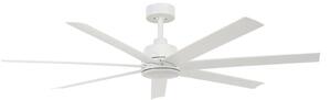 Stropni ventilator Atlanta s rasvjetom, bijeli, 142 cm, tih – Beacon Beacon Lighting, Atlanta, prigušiv, Bijela, Dnevna soba, Plastika, Moderan