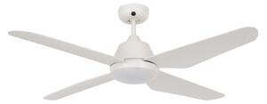 LED stropni ventilator Aria, bijeli, tih, 122 cm - Beacon Beacon Lighting, Aria, Bijela, Dnevna soba, Plastika, Moderan