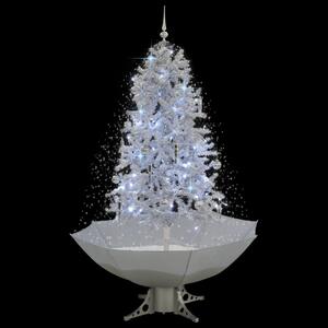 VidaXL Božićno drvce koje sniježi sa stalkom bijelo 170 cm