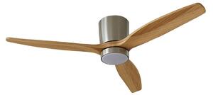 Faipari LED Stropni ventilator Nikkel/Drvo - Lucande Lucande, Faipari, Metalik, Dnevna soba, Drvo, Moderan
