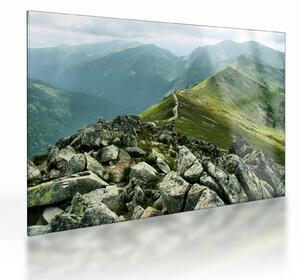 Staklena slika - Planinski krajolik (70x50 cm)