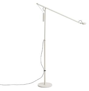 Podne Lampa HAY, Fifty-Fifty, prigušiv, Sivo, Dnevna soba, Aluminij, Dizajn