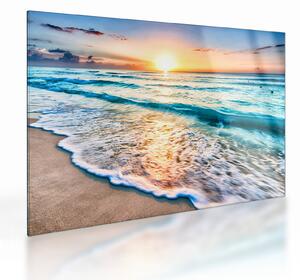 Staklena slika - Morska plaža (70x50 cm)