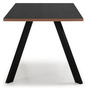 Blagovaonski stol s crnom pločom stola 90x160 cm Duomo – Marckeric