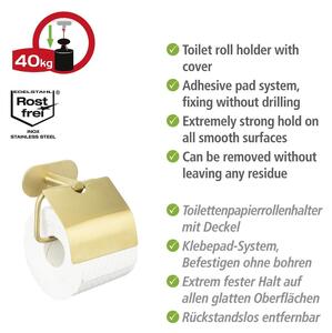 Držač toaletnog papira od nehrđajućeg čelika Orea Gold - Wenko