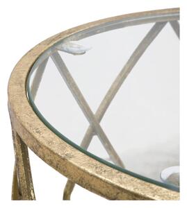 Okrugli pomoćni stol sa staklenom pločom stola ø 35 cm Tunisi – Mauro Ferretti
