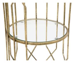 Okrugli pomoćni stol sa staklenom pločom stola ø 35 cm Tunisi – Mauro Ferretti