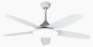 Divian LED stropni ventilator, bijeli, DC, tih, CCT - Lucande Lucande, Divian, Bijela, Dnevna soba, Metal, Moderan