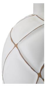 Bijela/krem stolna lampa s tekstilnim sjenilom (visina 60 cm) Lines – Mauro Ferretti