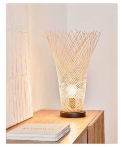 Stolna lampa od bambusa u prirodnoj boji sa sjenilom od bambusa (visina 50 cm) Citalli - Kave Home