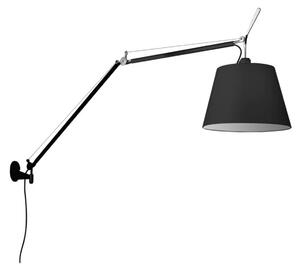 Zidne Svjetiljka Artemide, prigušiv, Crno, Dnevna soba, Aluminij