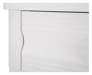 Bijeli pomoćni stol od masivne jele 40x110 cm Shine – Mauro Ferretti