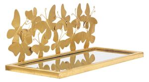 Noćni ormarić u zlatnoj boji Butterfly – Mauro Ferretti