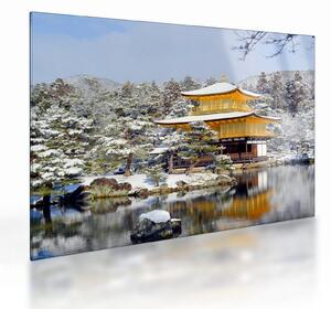 Staklena slika - Kinkakuji, Japan (70x50 cm)