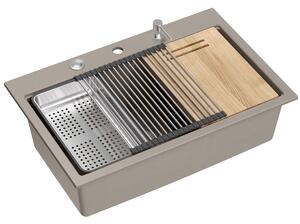 Granitni sudoper MARC 110 WORKSTATION Beige