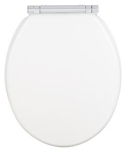 Bijela wc daska s automatskim zatvaranjem 37 x 43 cm Morra - Wenko
