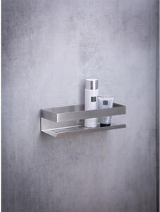 Samodržeća kupaonska polica od nehrđajućeg čelika u mat srebrnoj boji Genova - Wenko