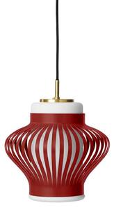 Viseće Svjetiljka Warm Nordic, Opal Lamella, prigušiv, Crvena, Blagovaonica, Metal, Vintage