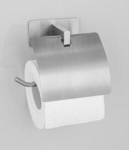 Samoljepljiv držač toaletnog papira od nehrđajućeg čelika u mat srebrnoj boji Genova – Wenko