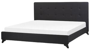 Zondo Bračni krevet 180 cm AMBRE (s podnicom) (crna). 1007093