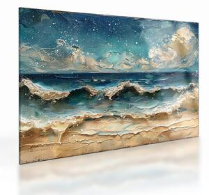 Staklena slika - Slikanje mora (70x50 cm)