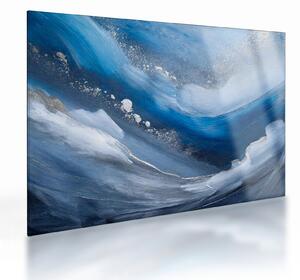 Staklena slika - Apstrakcija oceana (70x50 cm)