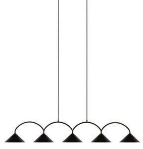 Viseće Svjetiljka Globen Lighting, CURVE 5, prigušiv, Crno, Kuhinja, Metal, Vintage