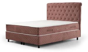 Ružičasti boxspring krevet s prostorom za odlaganje 140x200 cm Sonata – Kalune Design