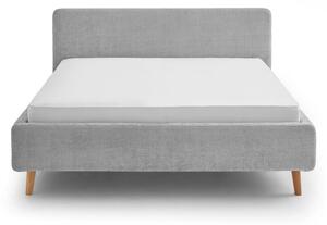 Sivi tapecirani bračni krevet 140x200 cm Mattis - Meise Möbel