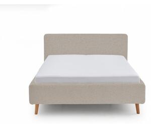Bež tapecirani bračni krevet 180x200 cm Mattis - Meise Möbel