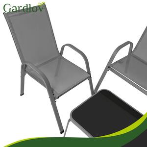 Vrtni namještaj - vrtna sofa, 2 fotelje i stol sa staklenom pločom