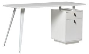 Bijeli radni stol Marckeric Rudy, 140 x 60 cm