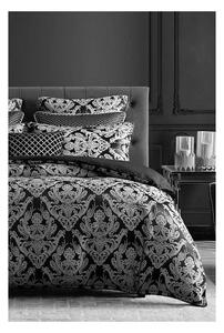 Siva posteljina za bračni krevet/za produženi krevet od renforce pamuka s uključenom plahtom/4-dijelna 200x220 cm Damask – Mila Home