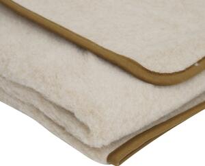 Smeđa deka od merino vune Native Natural, 130x170 cm