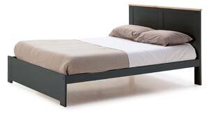 Crni bračni krevet s podnicom 160x200 cm Akira – Marckeric