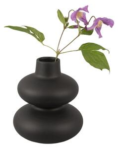 Crna keramička vaza Karlsson Circles, visina 19,4 cm