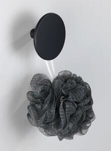 Mat crna zidna kukica Wenko Melle, ⌀ 8 cm