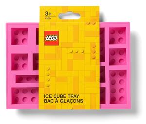 Ružičasti silikonski kalup za led s oblicima kockica LEGO®