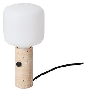 Core Visilica/Stolna lampa Krema Travertine - Made By Hand